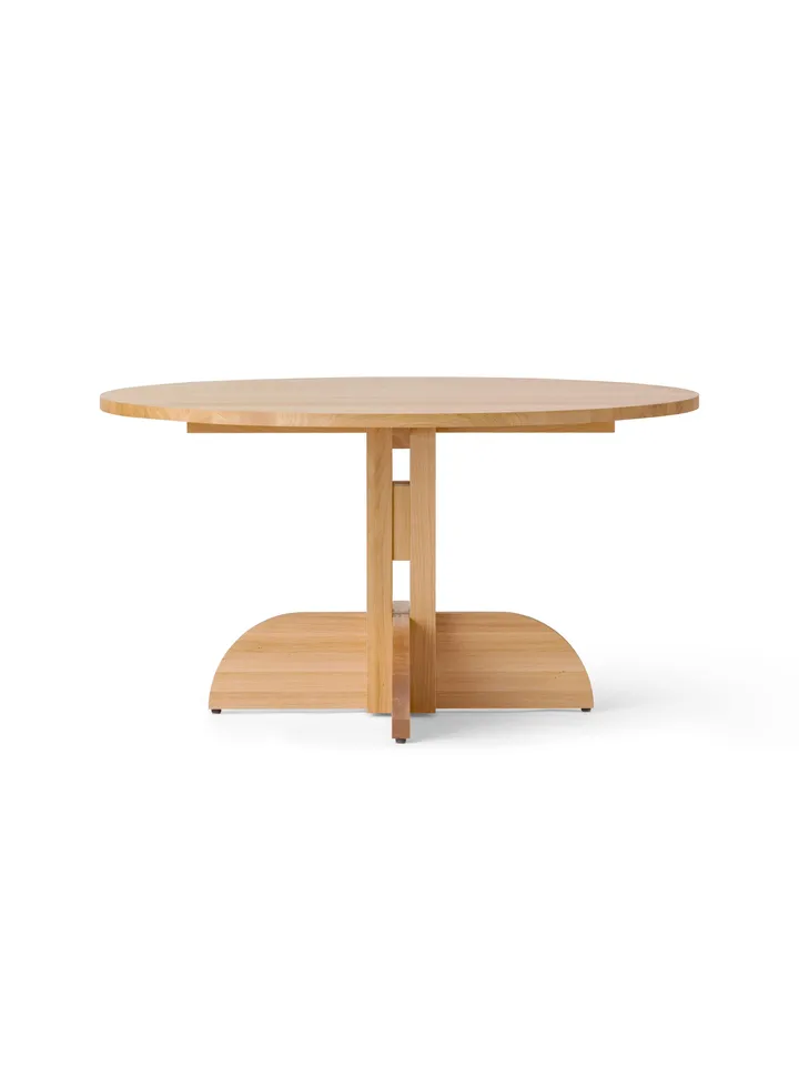 Puffin Dining Table in rovere massello Natural - Rovere naturale, Ø140 cm - Audo Copenhagen