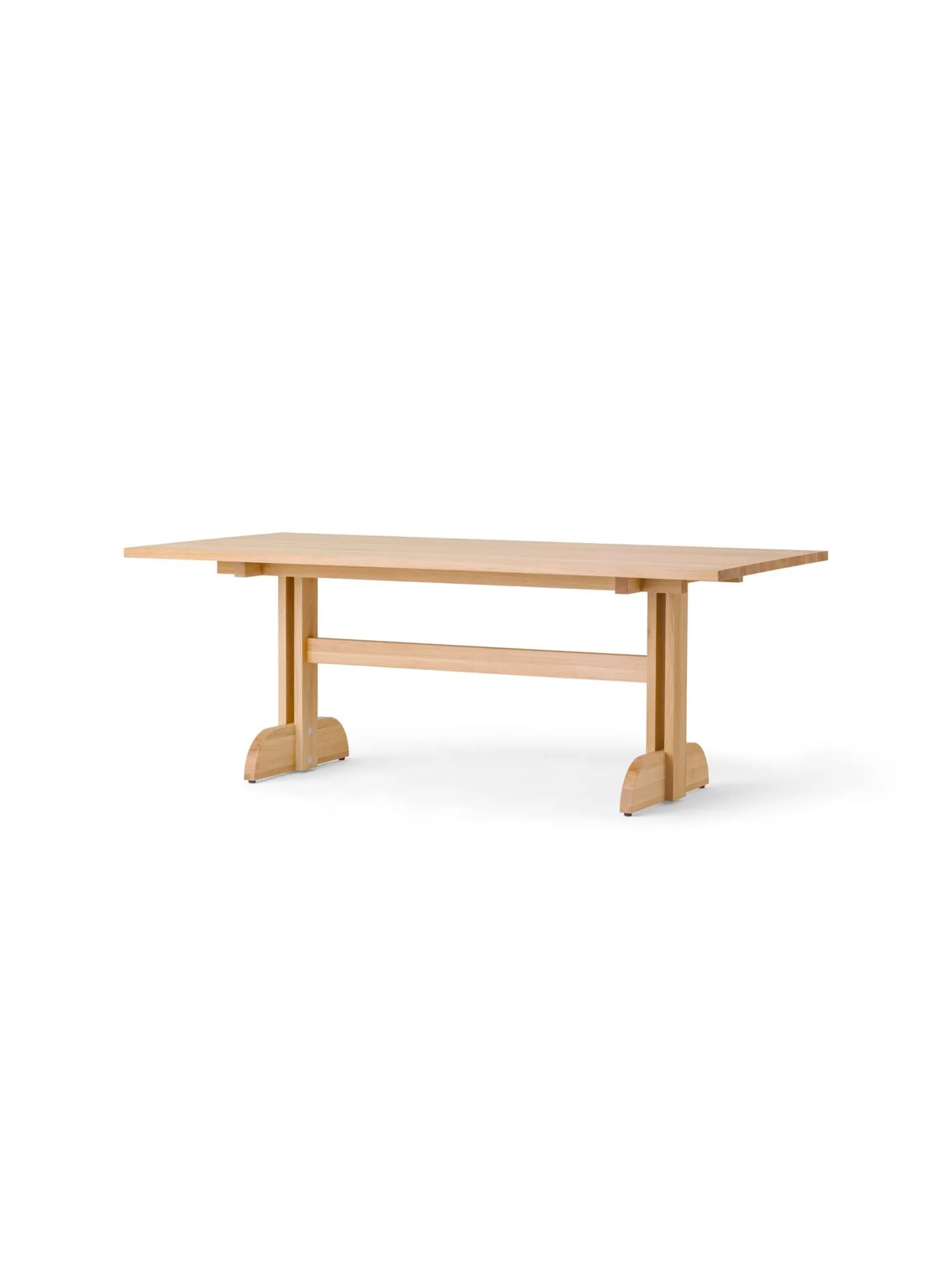 Puffin Dining Table in rovere massello Natural, Rovere naturale, 200x95 cm Audo Copenhagen
