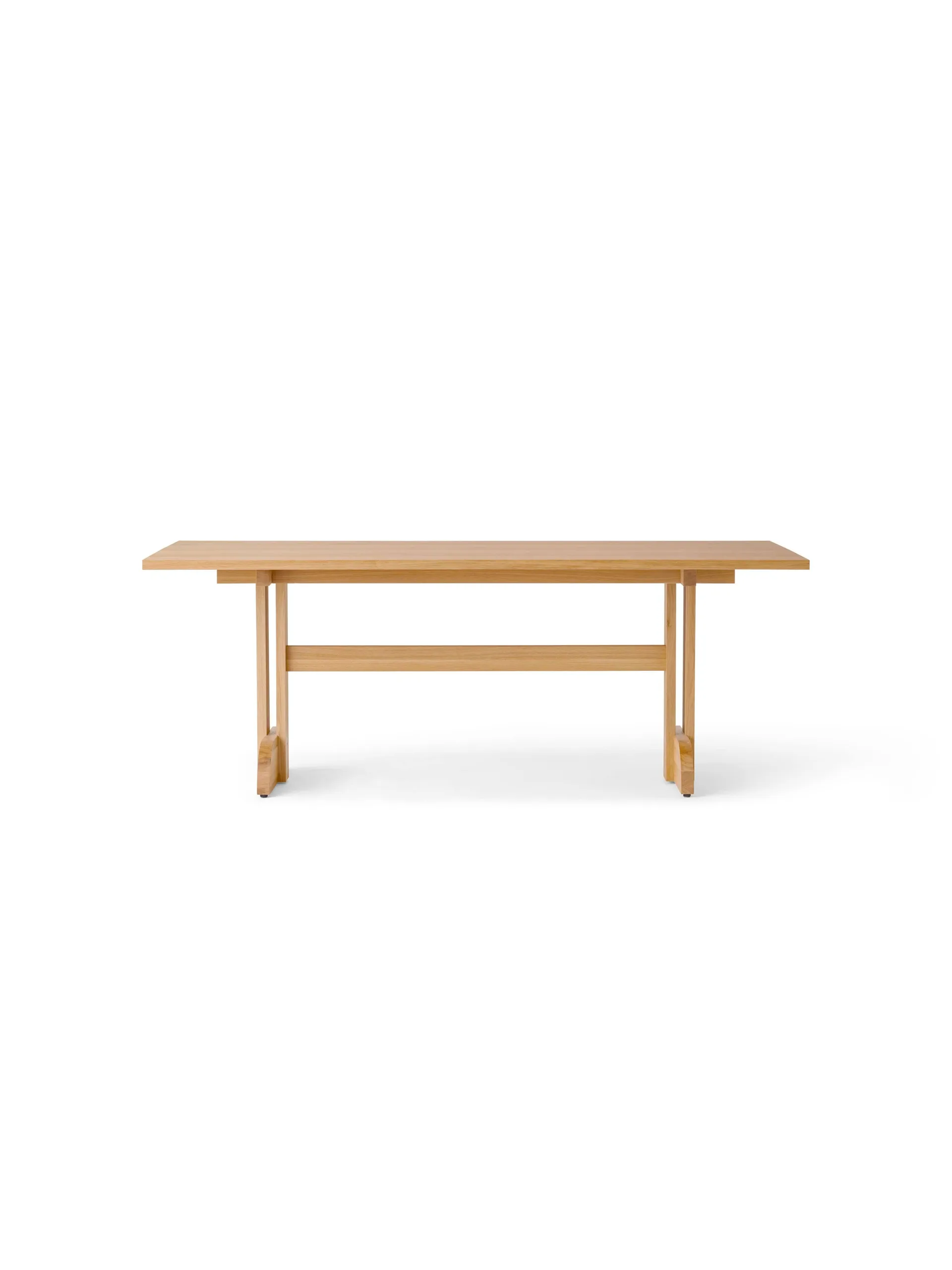 Puffin Dining Table Oak Veneer Natural, Impiallacciatura di rovere naturale, 200x95 cm Audo Copenhagen