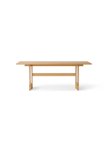 Puffin Dining Table Oak Veneer Natural - Impiallacciatura di rovere naturale, 200x95 cm - Audo Copenhagen