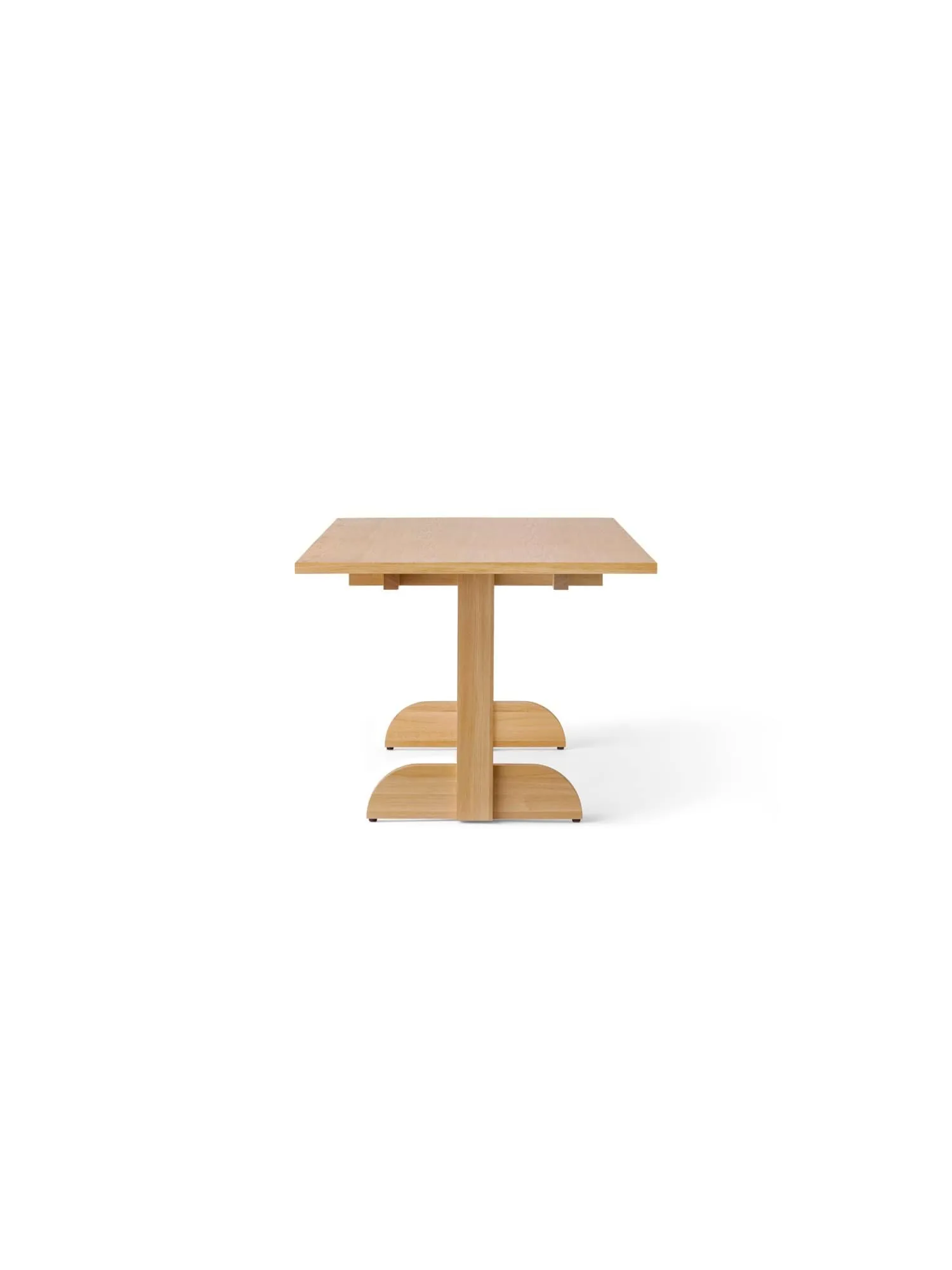 Puffin Dining Table Oak Veneer Natural, Impiallacciatura di rovere naturale, 200x95 cm Audo Copenhagen