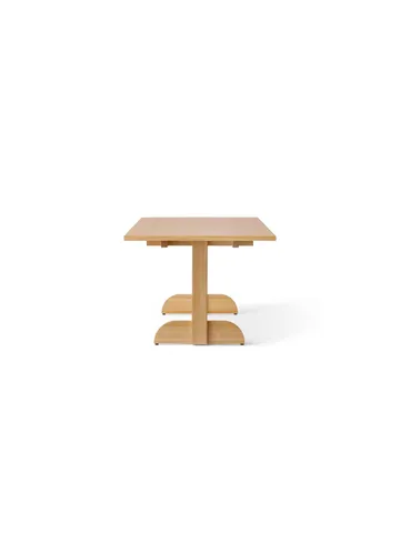 Puffin Dining Table Oak Veneer Natural - Impiallacciatura di rovere naturale, 200x95 cm - Audo Copenhagen