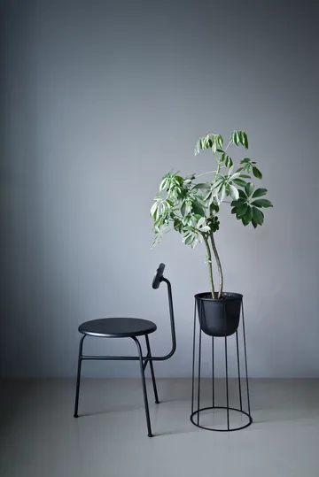 Sedia Afteroom seduta in pelle 4 gambe - Nero-nero - Audo Copenhagen