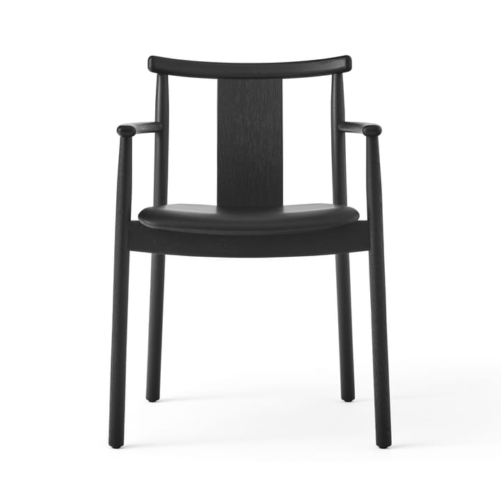 Sedia con braccioli e cuscino Merkur, Nero, Dakar 0842 nero Audo Copenhagen