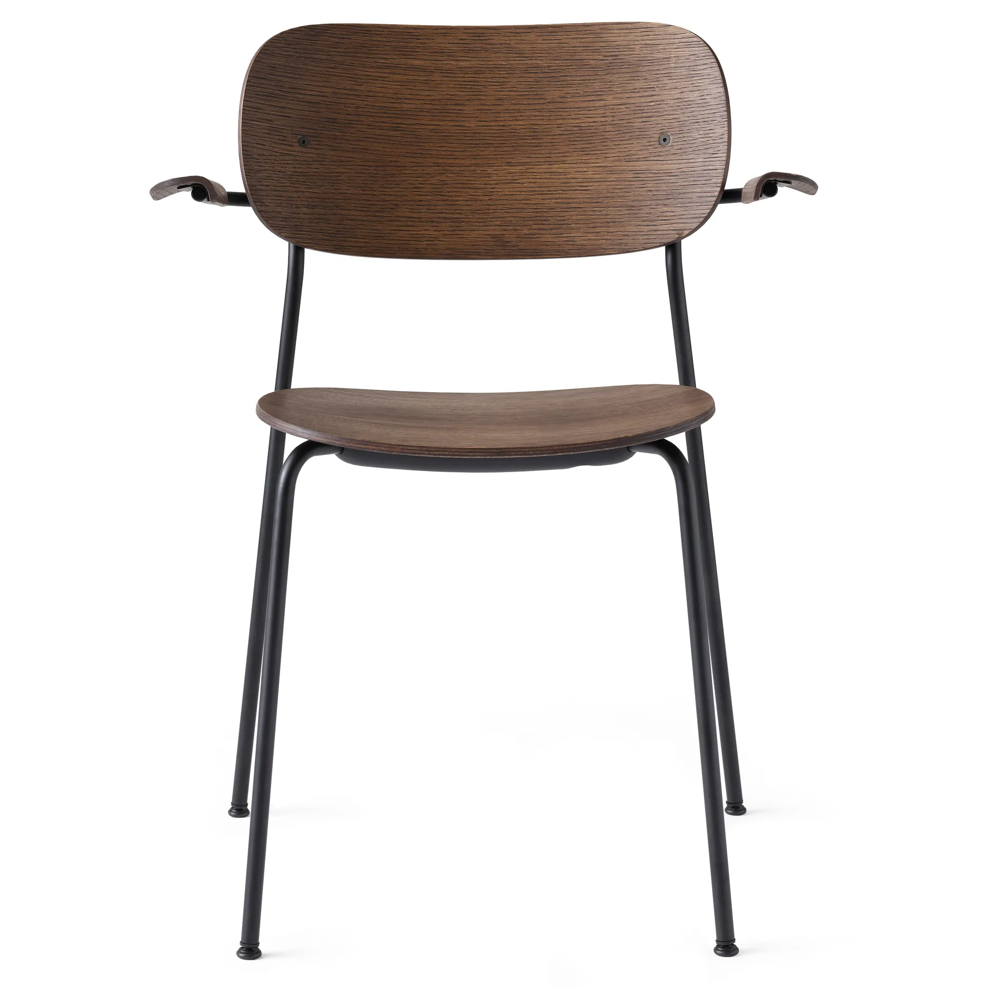 Sedia da tavolo Co Chair con braccioli, Rovere tinto nero Audo Copenhagen