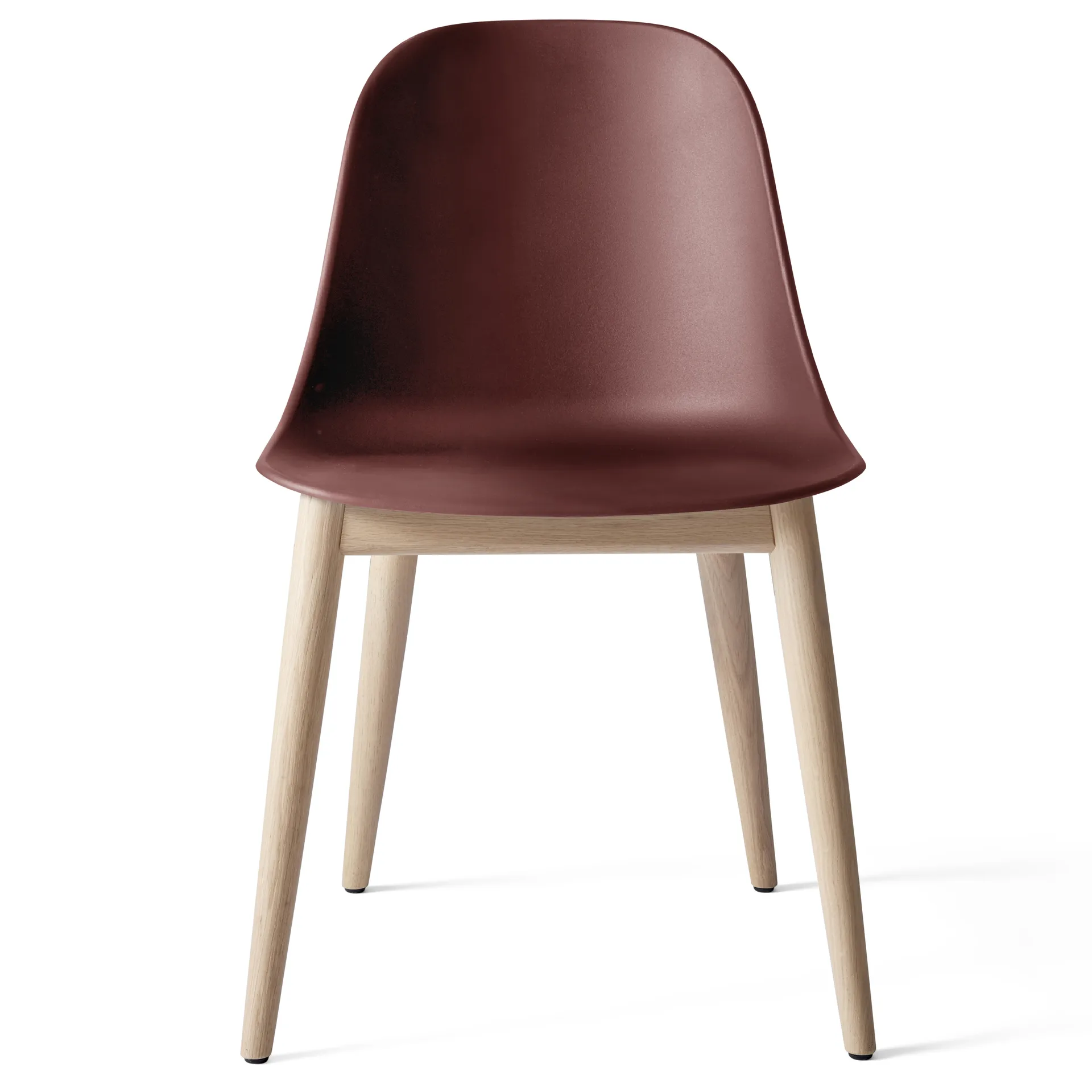 Sedia Harbour con gambe in rovere, Rosso bruciato Audo Copenhagen