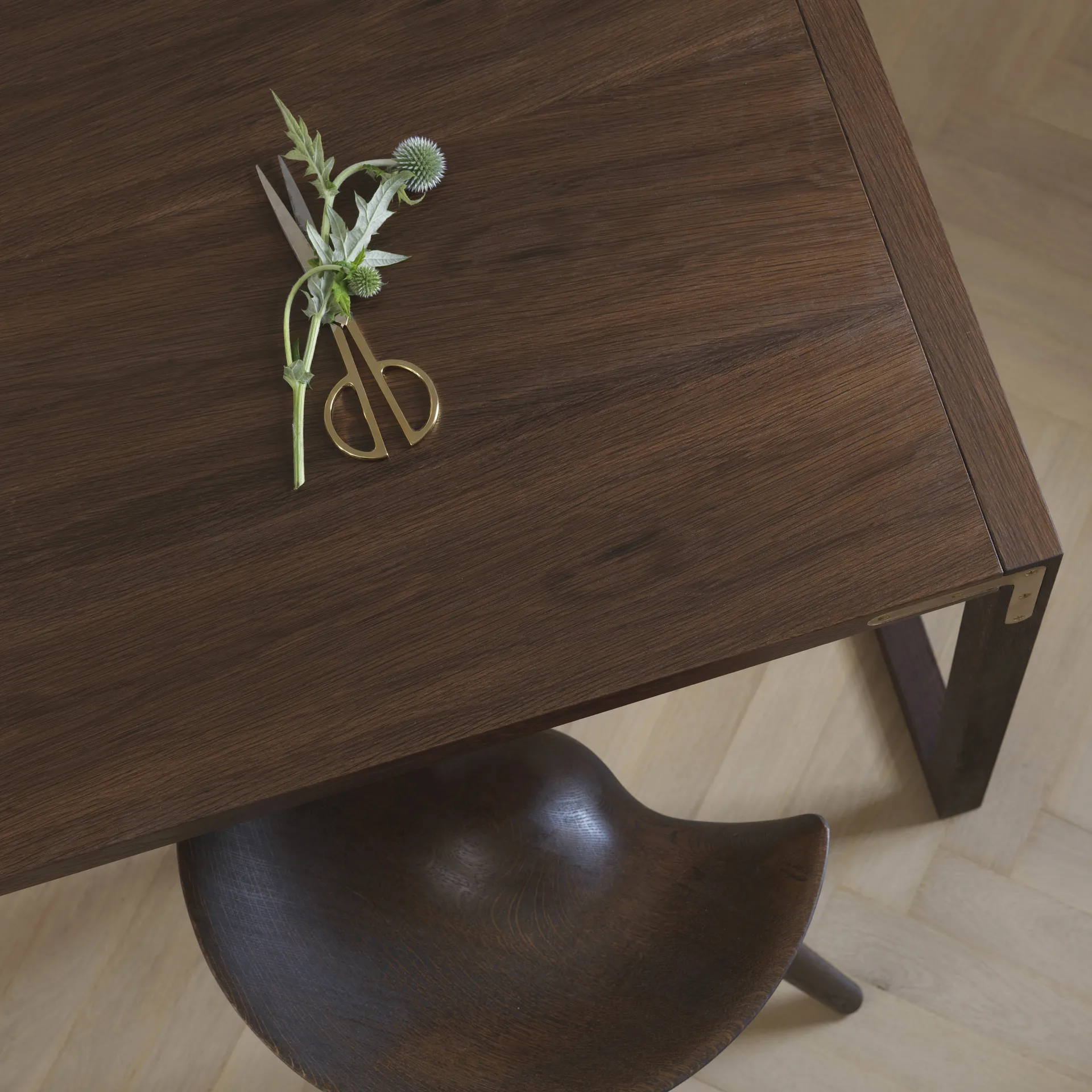 Sgabello ML42 69 cm, Rovere oliato marrone-acciaio Audo Copenhagen