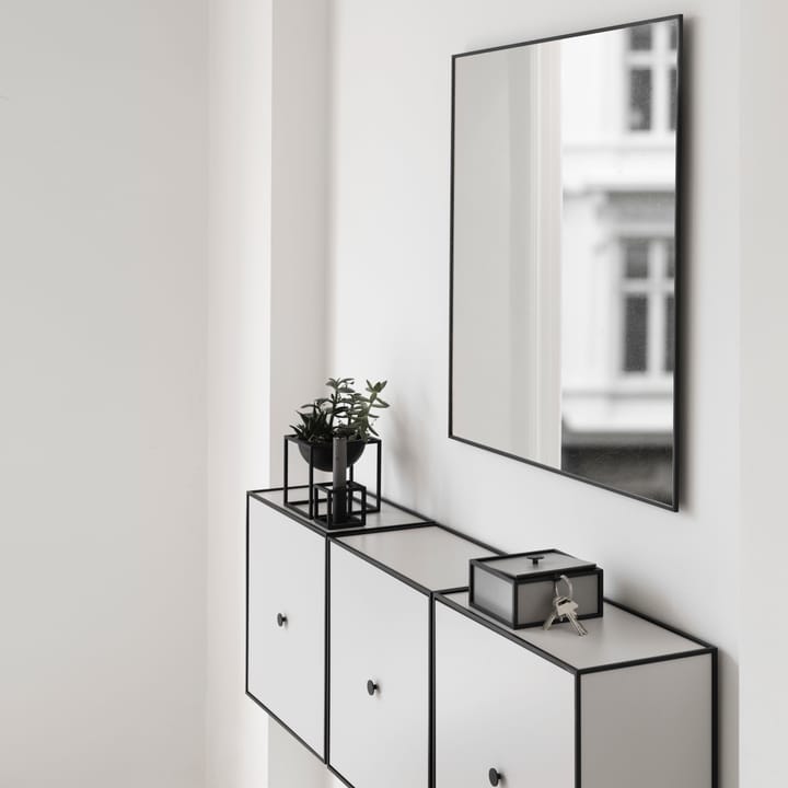 Specchio View 70x70 cm - nero - Audo Copenhagen