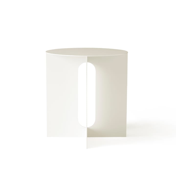 Tavolino con gambe in acciaio Androgyne - bianco avorio - Audo Copenhagen