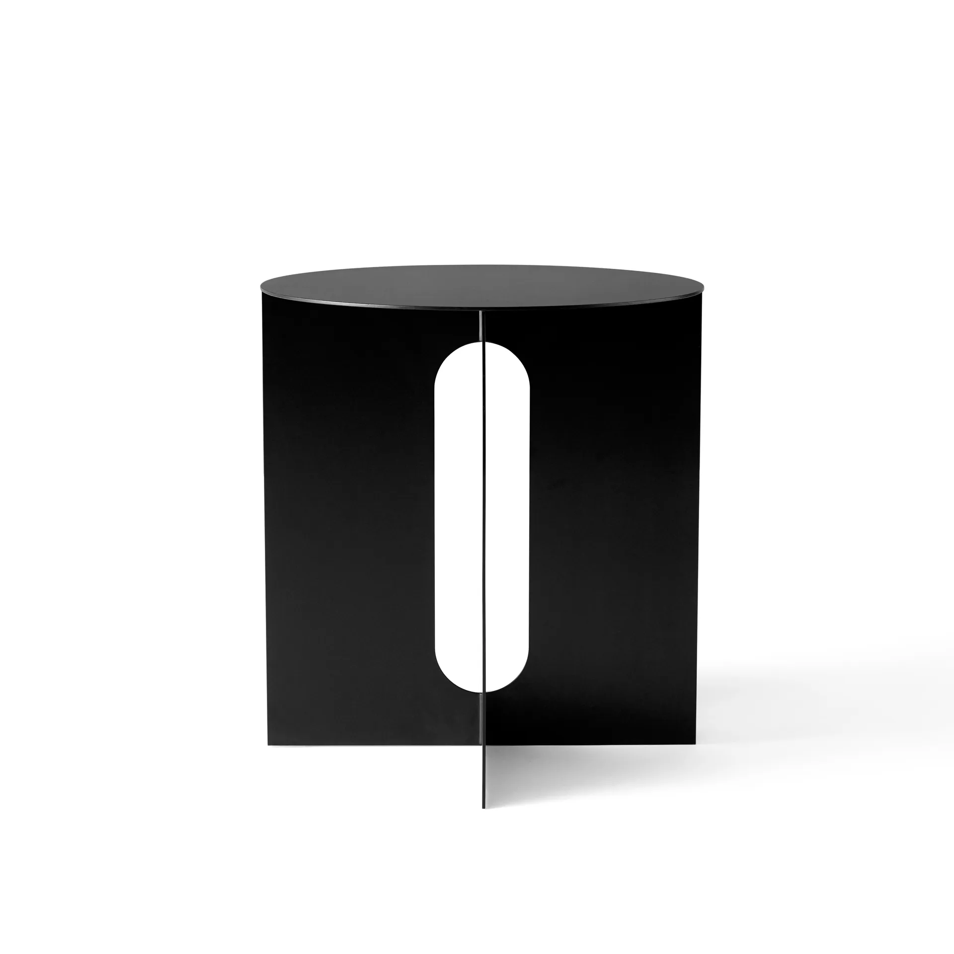 Tavolino con gambe in acciaio Androgyne, Nero Audo Copenhagen