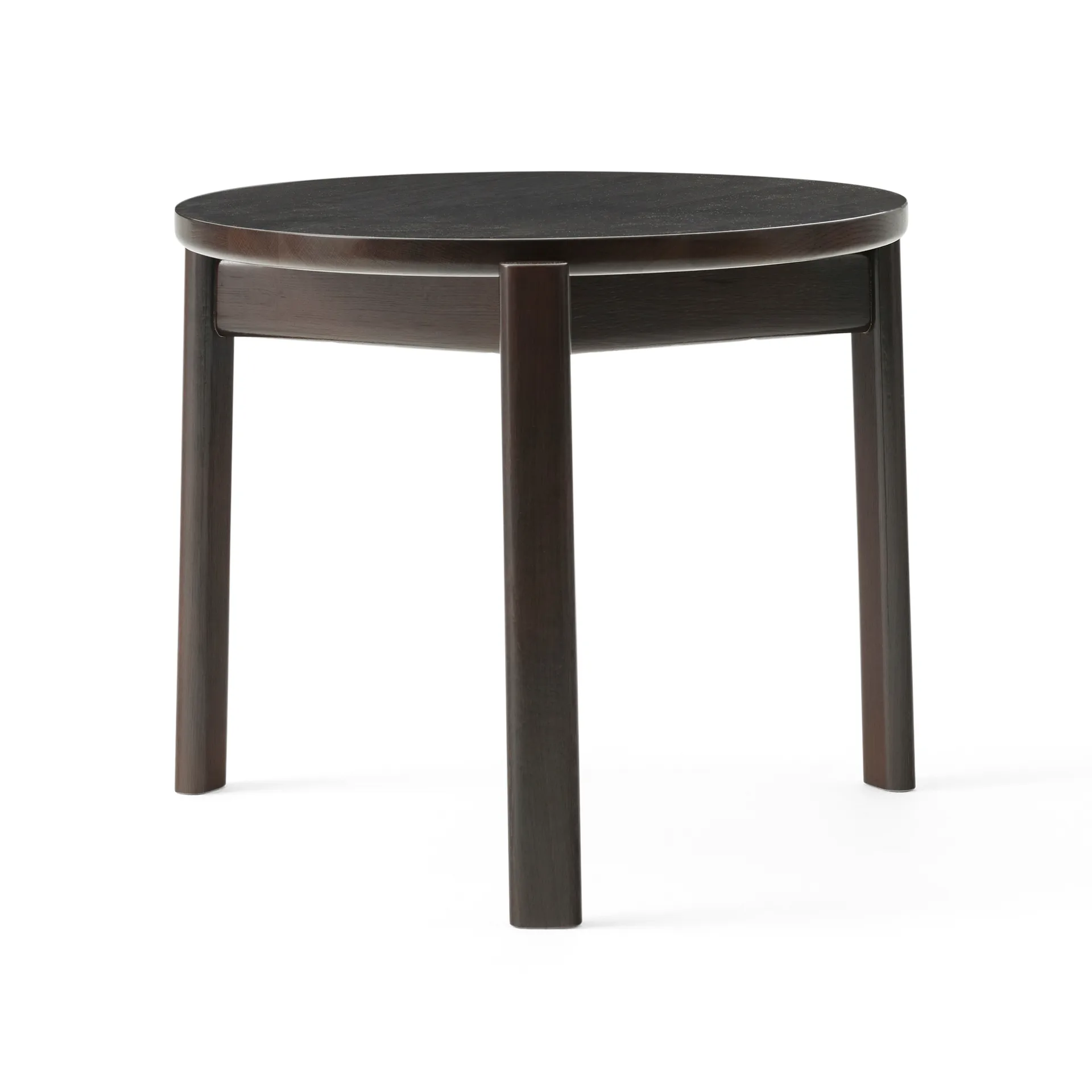 Tavolino Passage Ø 50 cm, Rovere laccato scuro Audo Copenhagen