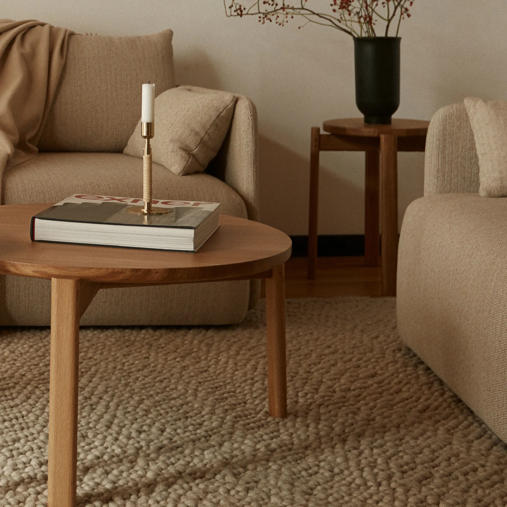 Tavolino Passage Ø 70 cm, Rovere Audo Copenhagen