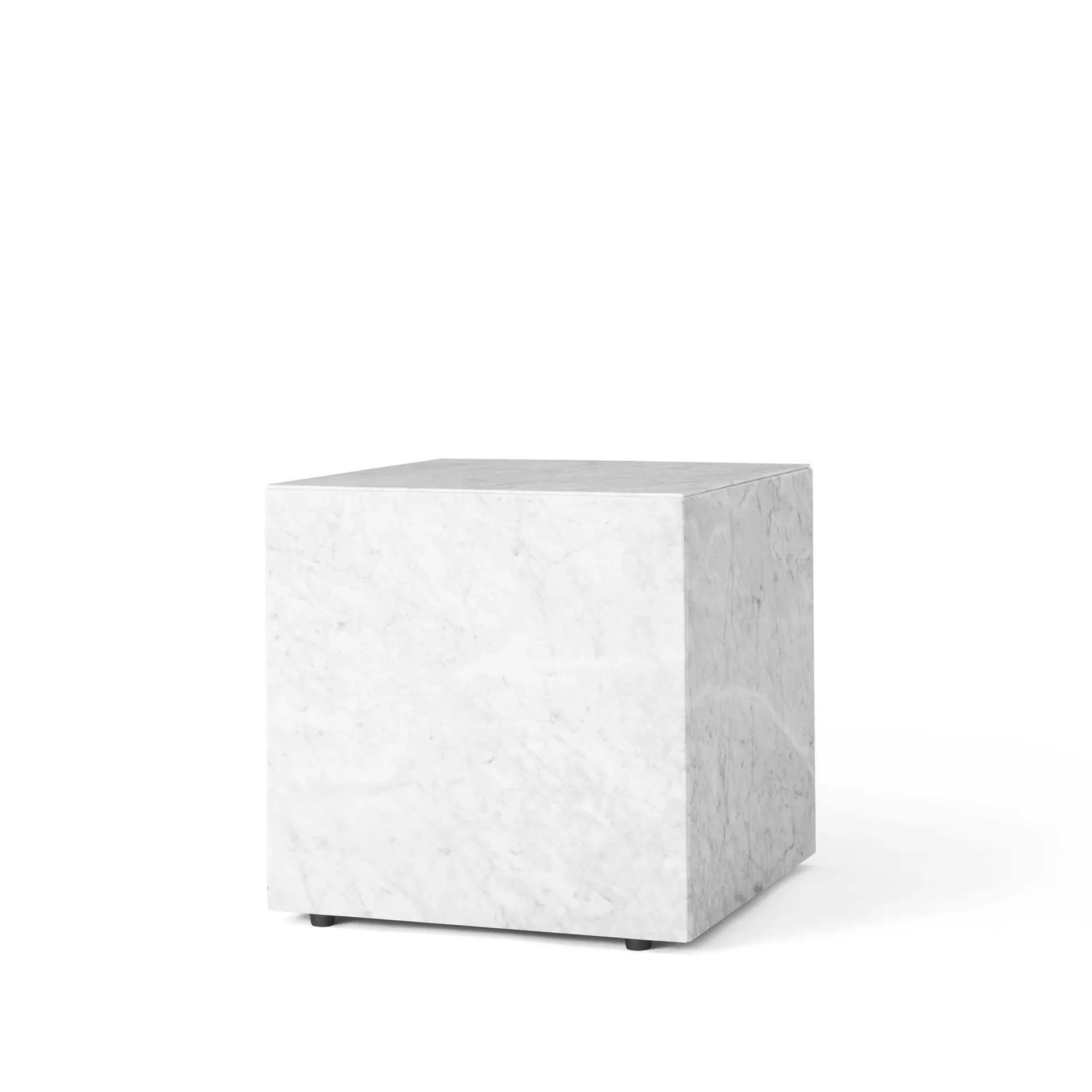 Tavolino Plinth, bianco, cubo Audo Copenhagen