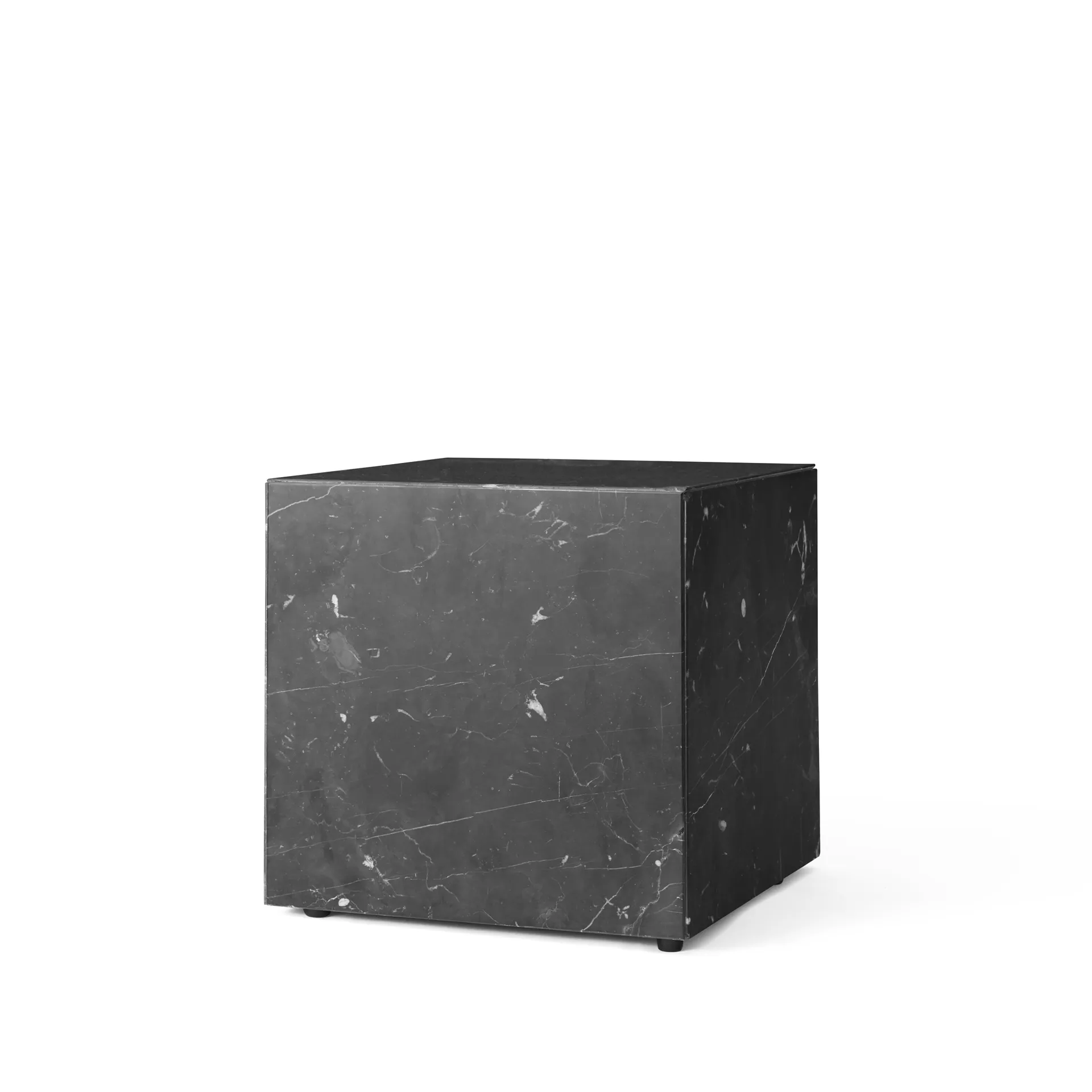 Tavolino Plinth, nero, cubo Audo Copenhagen