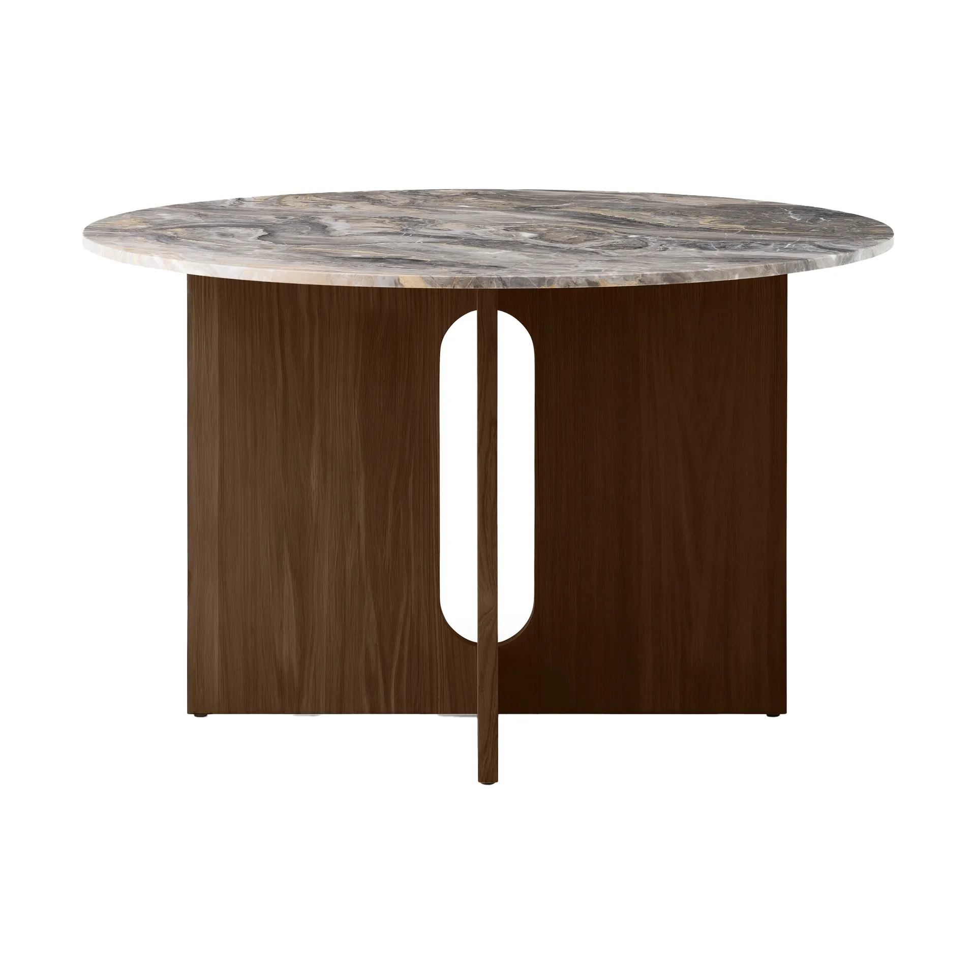 Tavolo da pranzo Androgyne, Grey galaxy-rovere scurito Audo Copenhagen