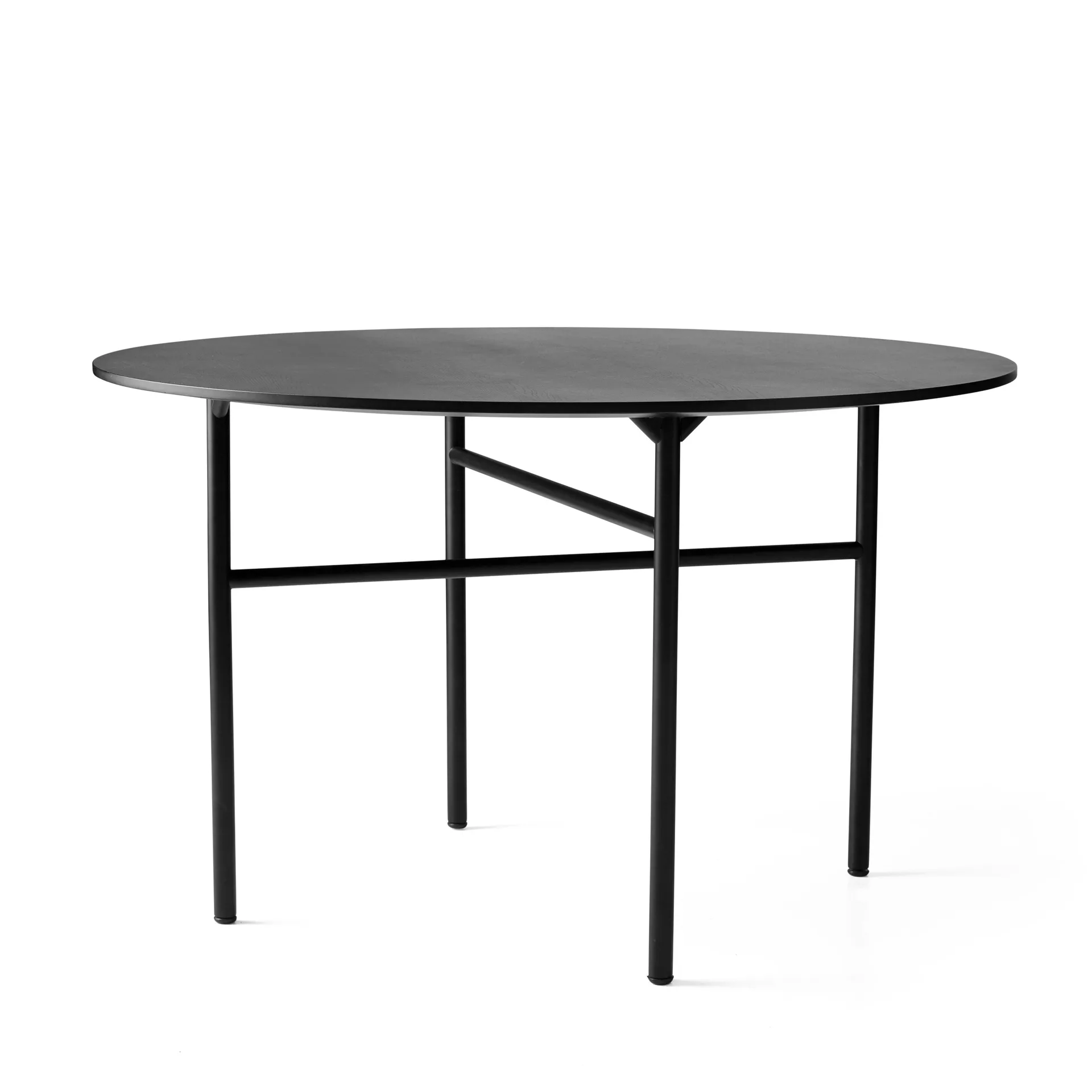 Tavolo quadrato Snaregade, nero, Ø 120 cm Audo Copenhagen