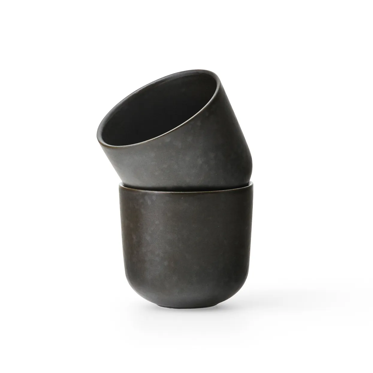 Tazzina da espresso New Norm 8,5 cl confezione da 2, Dark glazed Audo Copenhagen
