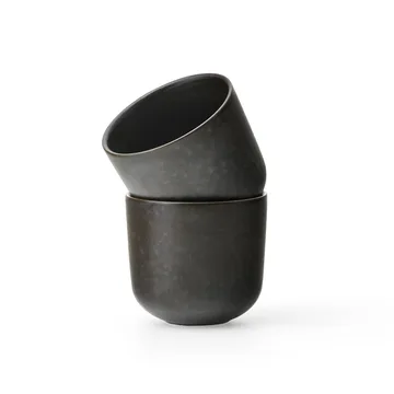 Tazzina da espresso New Norm 8,5 cl confezione da 2 - Dark glazed - Audo Copenhagen