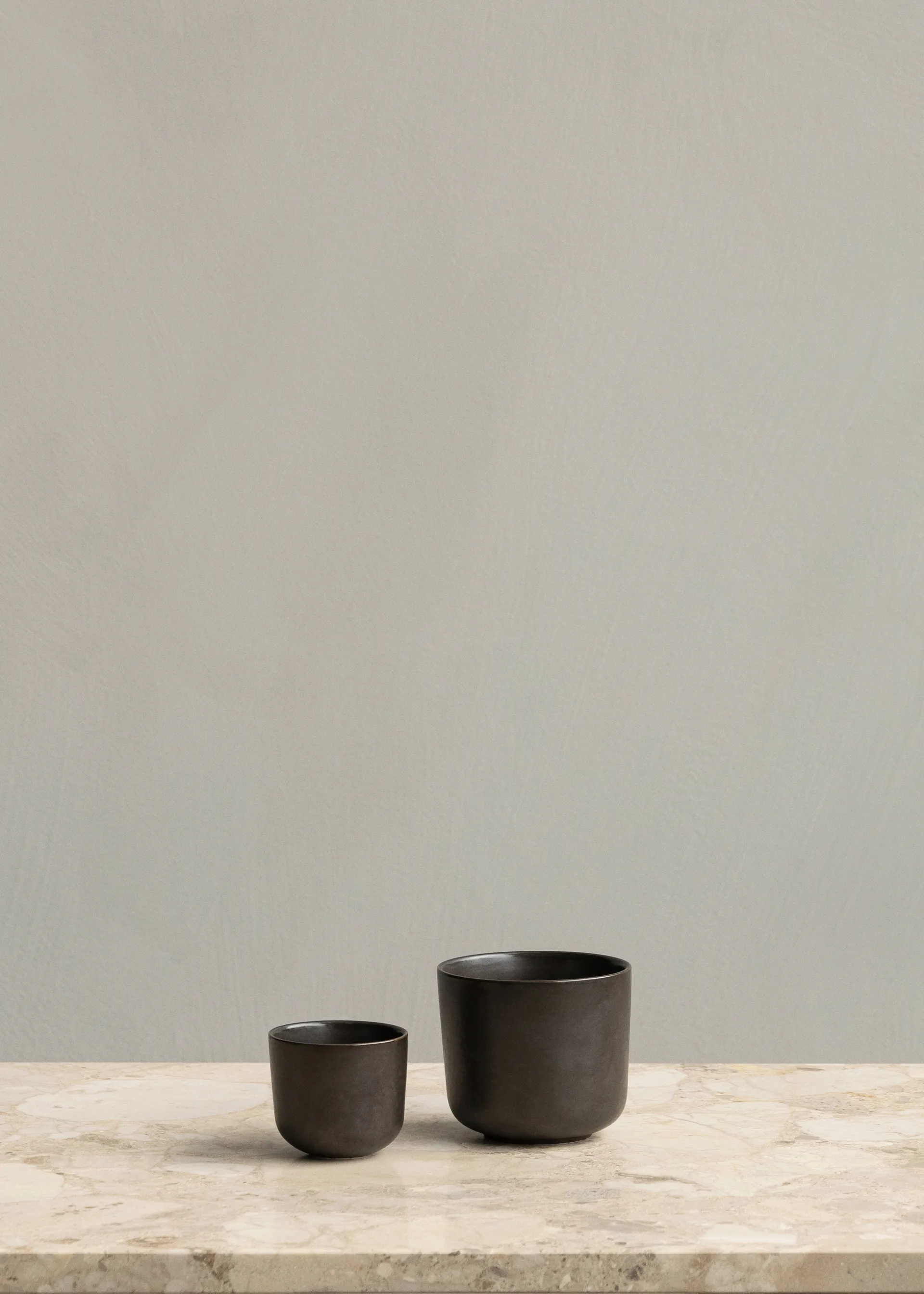 Tazzina da espresso New Norm 8,5 cl confezione da 2, Dark glazed Audo Copenhagen