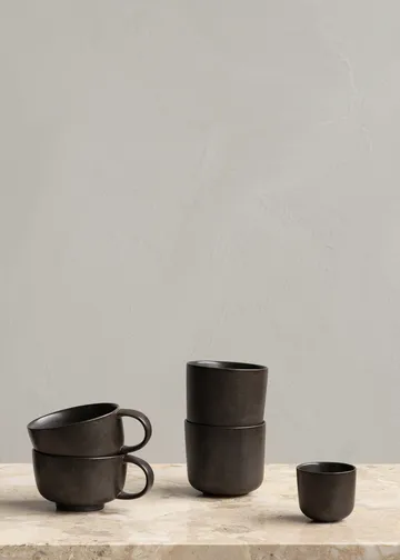 Tazzina da espresso New Norm 8,5 cl confezione da 2 - Dark glazed - Audo Copenhagen