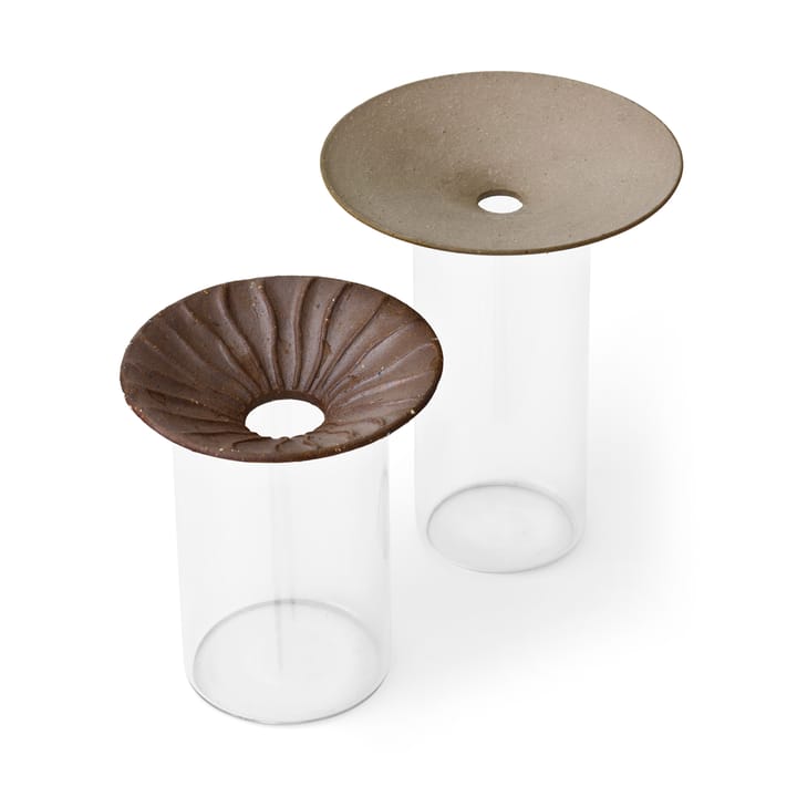 Vaso Cresco Propagation, 2 parti, Marrone, trasparente Audo Copenhagen