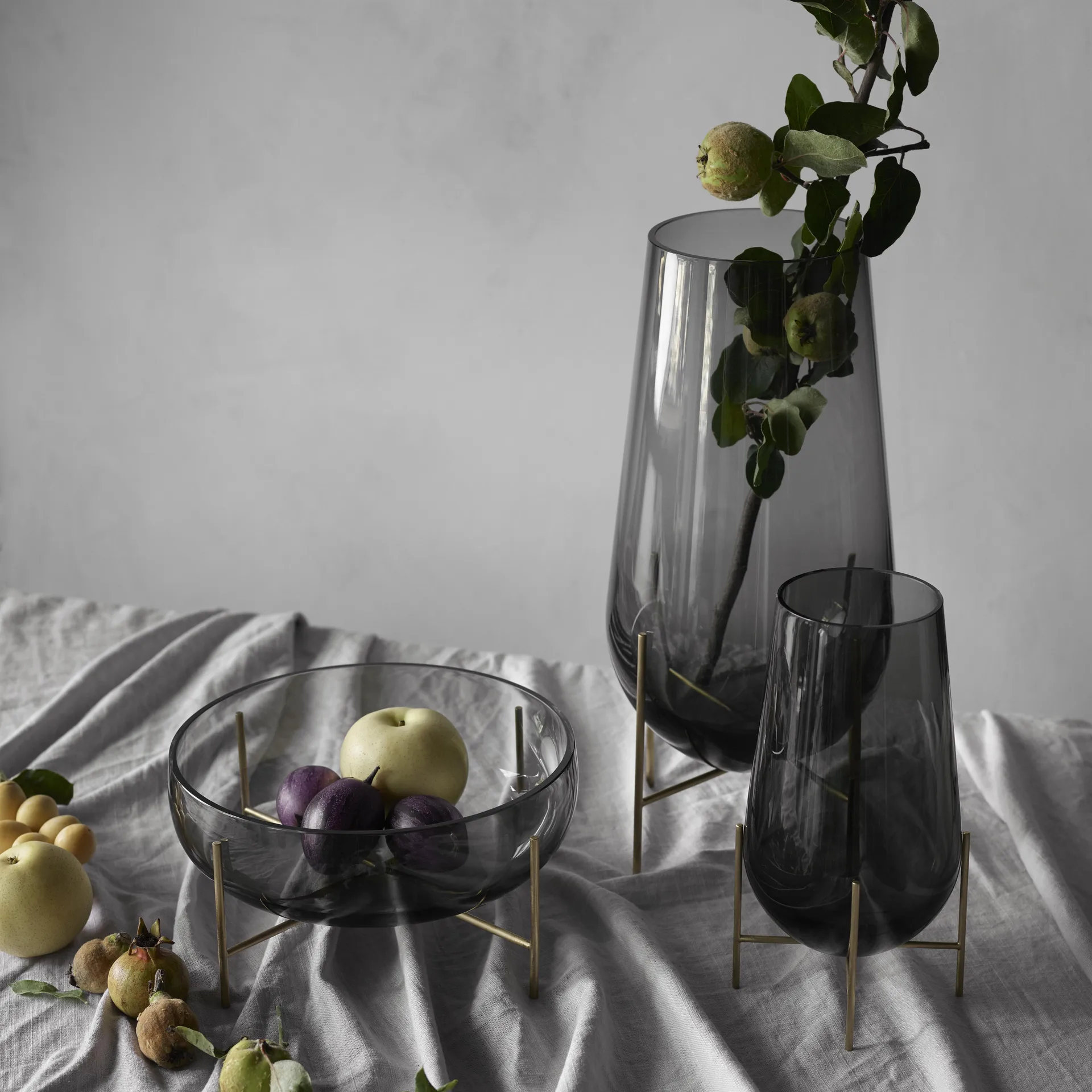 Vaso medio Échasse, vetro fumé Audo Copenhagen