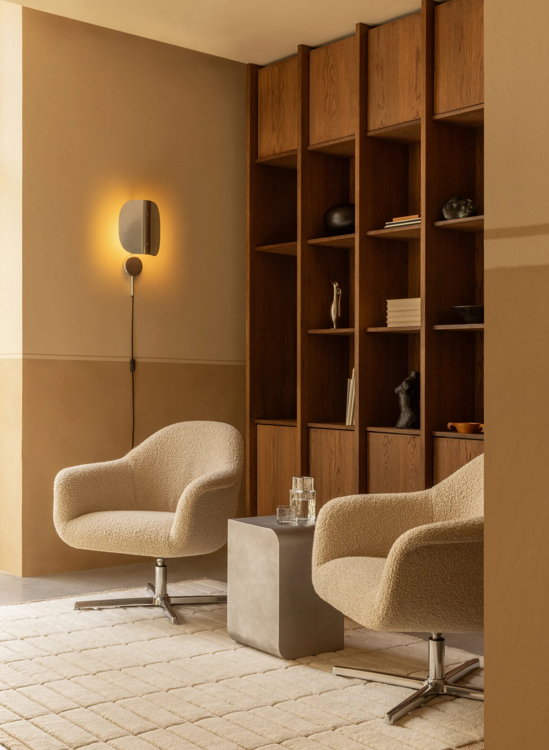 Wing applique da parete, Alluminio lucidato, 47 cm Audo Copenhagen