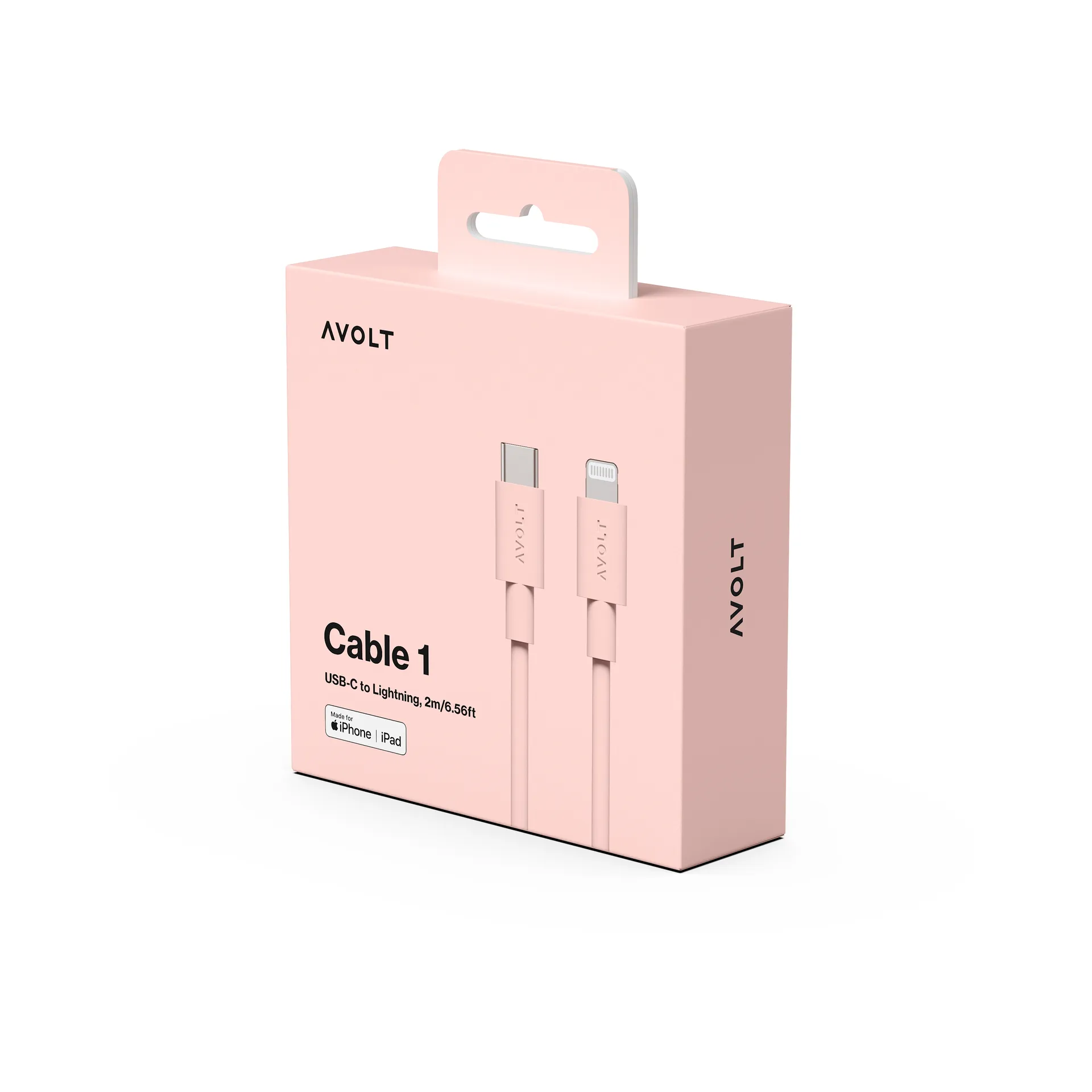Cable 1 cavo di ricarica USB C a Lightning 2m, New Pink Avolt