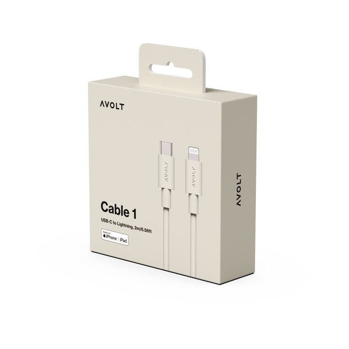 Cable 1 cavo di ricarica USB C a Lightning 2m, Nomad Sand Avolt