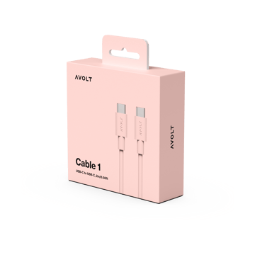 Cable 1 Cavo di ricarica USB-C a USB-C 2 m - New Pink - Avolt