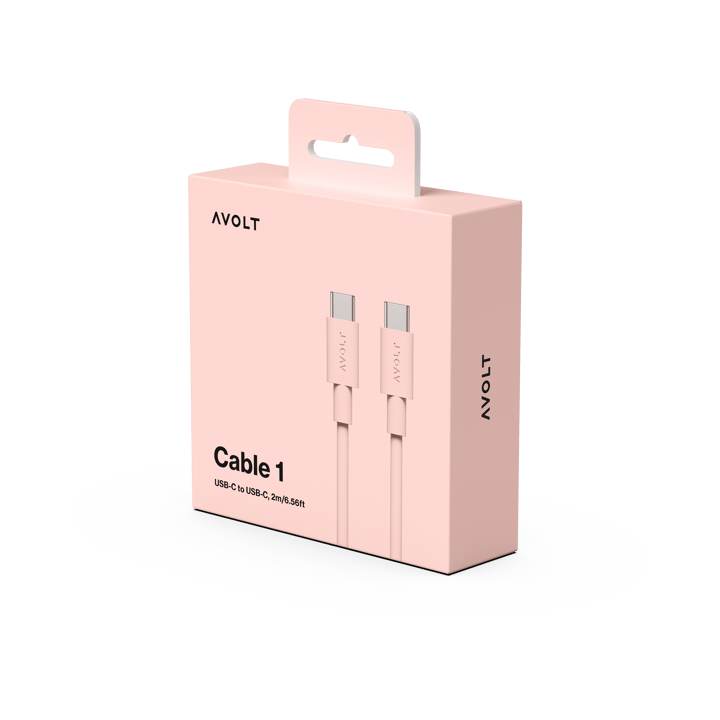 Cable 1 Cavo di ricarica USB-C a USB-C 2 m, New Pink Avolt