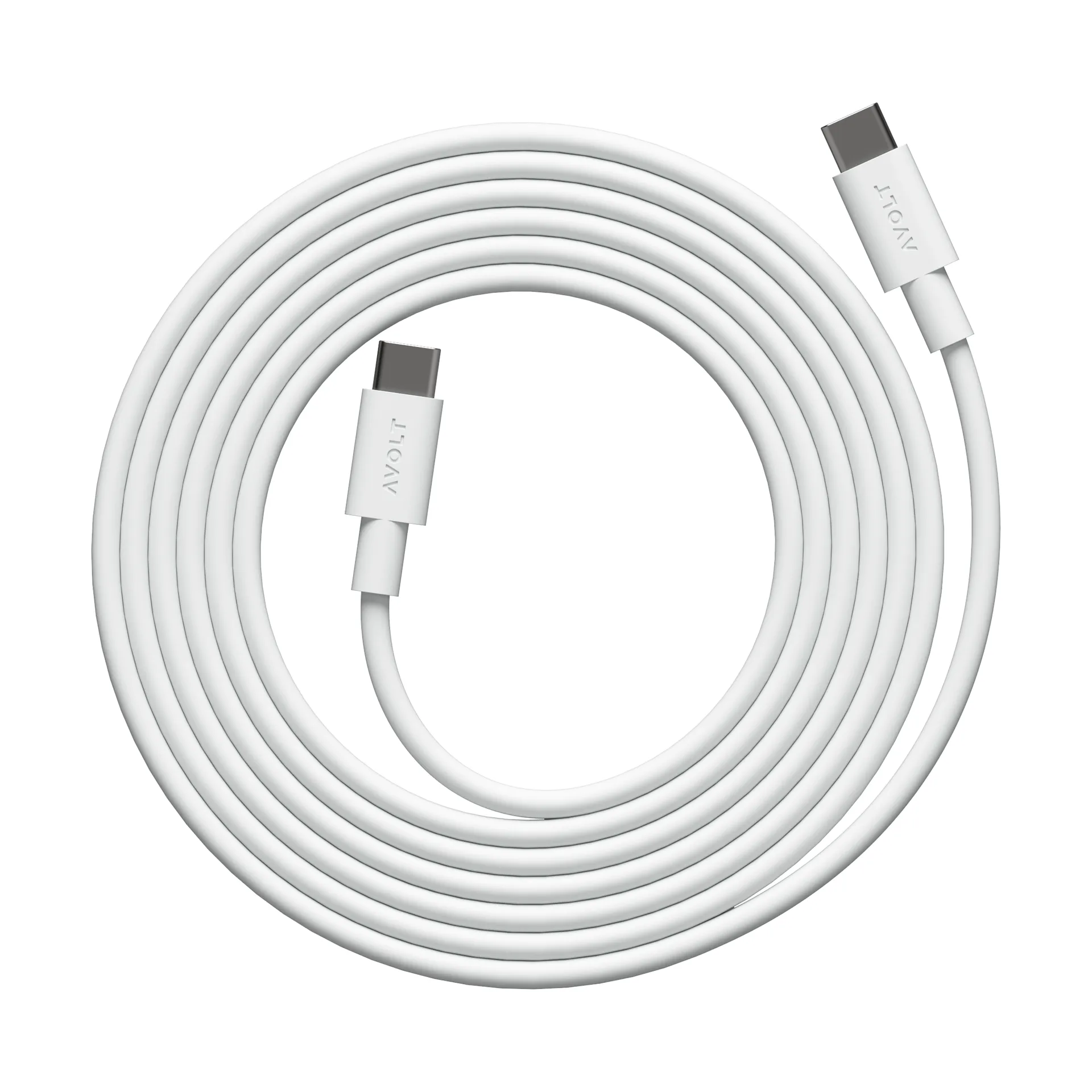 Cable 1 Cavo di ricarica USB-C a USB-C 2 m, White Martinelli Luce Edition Avolt