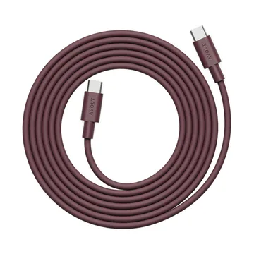 Cavo AVOLT x Bauhaus-Archiv 1 USB C a USB C - Mulberry Red - Avolt
