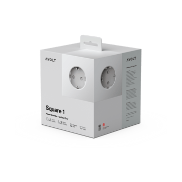 Presa multipla Square 1 USB-C 30W 3 m - Grigio Gotland  - Avolt