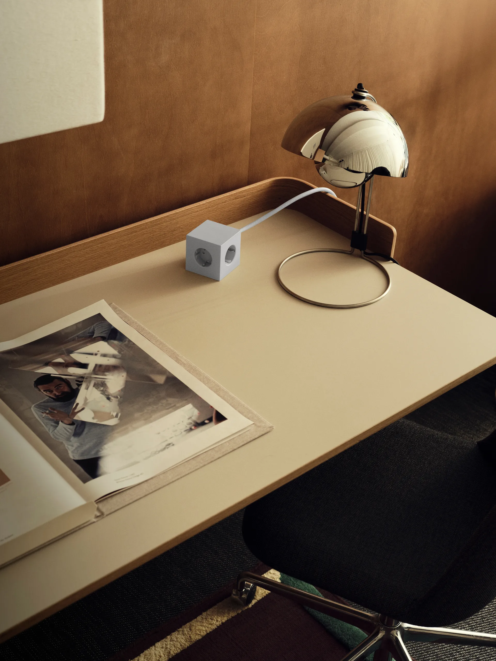 Presa multipla Square 1 USB-C 30W 3 m, Grigio Gotland  Avolt