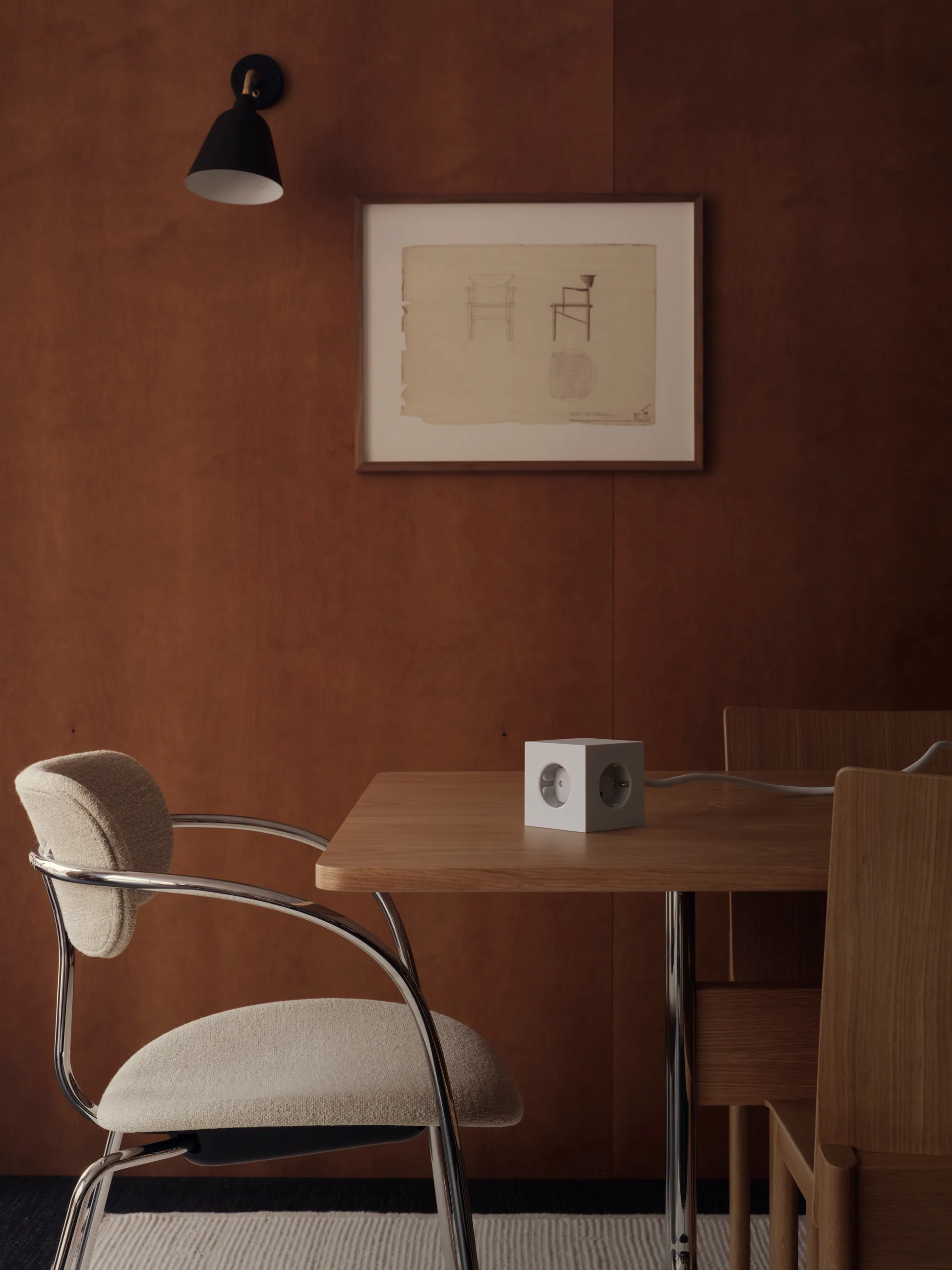 Presa multipla Square 1 USB-C 30W 3 m, Grigio Gotland  Avolt