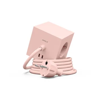Presa multipla Square 1 USB-C 30W 3 m - New Pink - Avolt