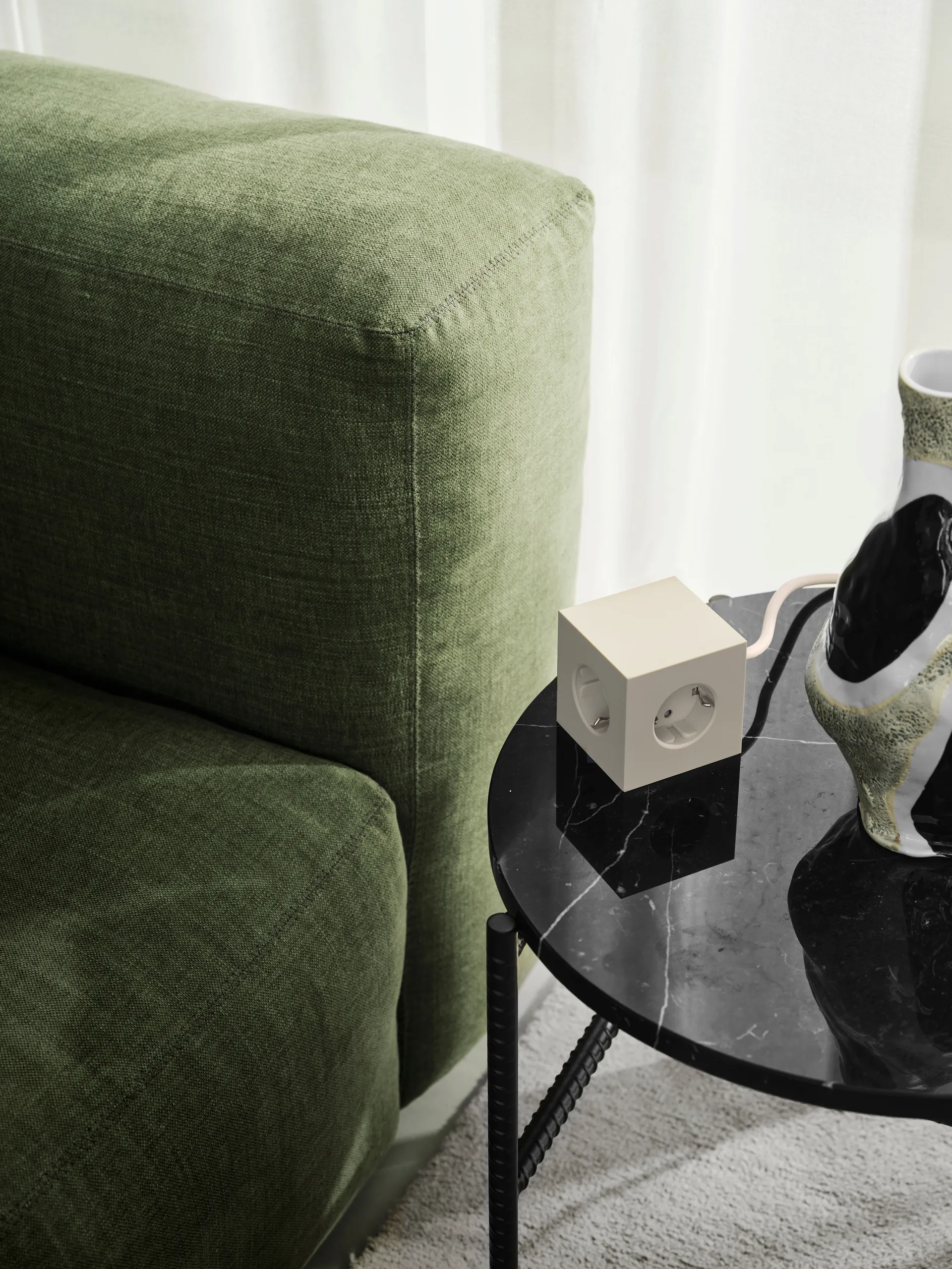 Presa multipla Square 1 USB-C 30W 3 m, Nomad Sand Avolt