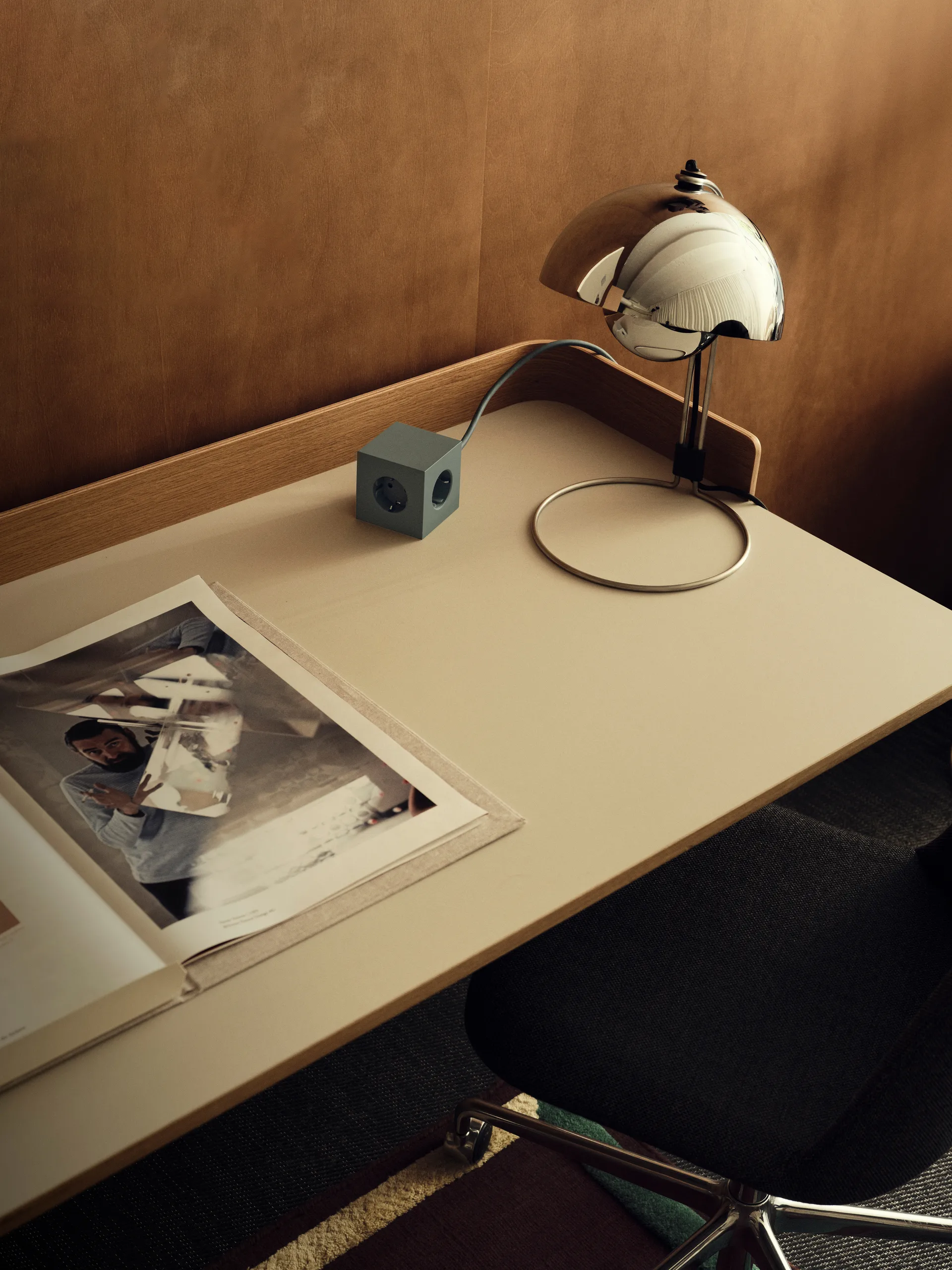 Presa multipla Square 1 USB-C 30W 3 m, Oak Green Avolt