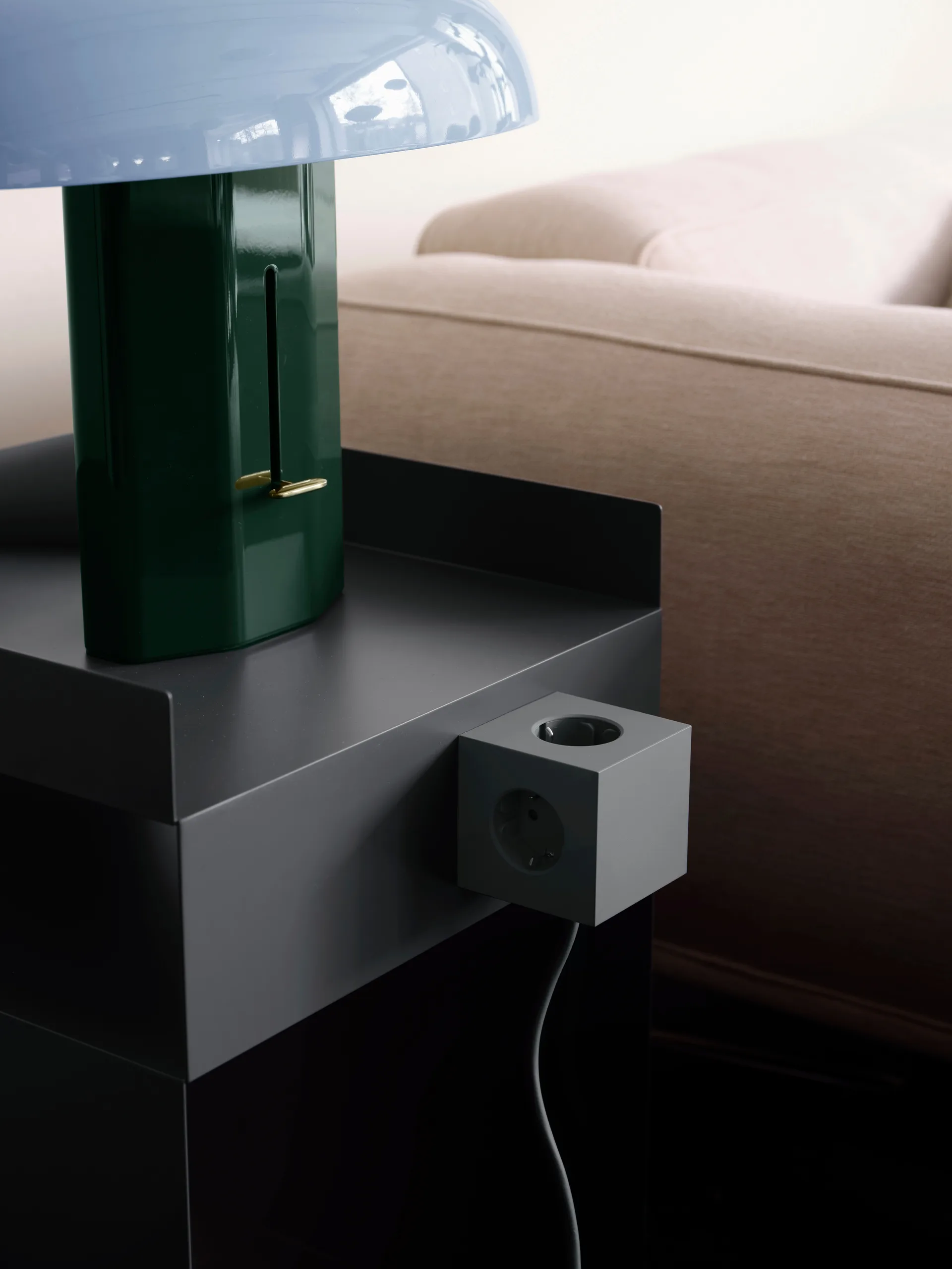 Presa multipla Square 1 USB-C 30W 3 m, Oak Green Avolt