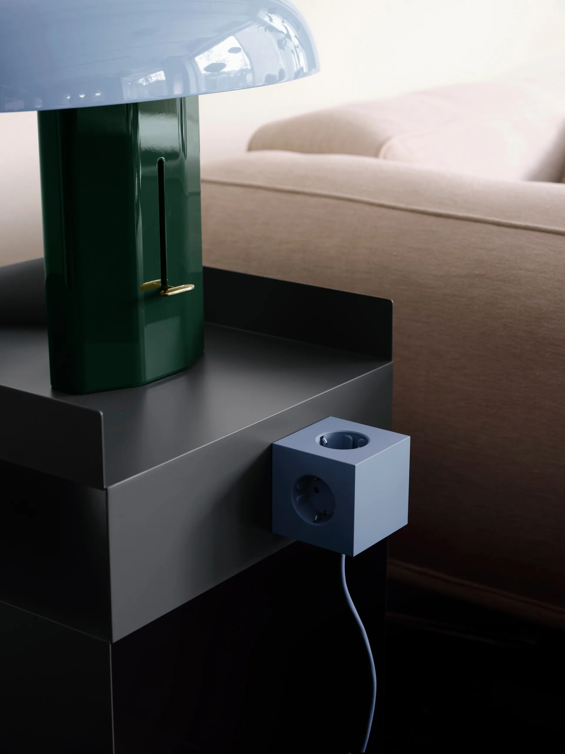 Presa multipla Square 1 USB-C 30W 3 m, Shark Blue Avolt