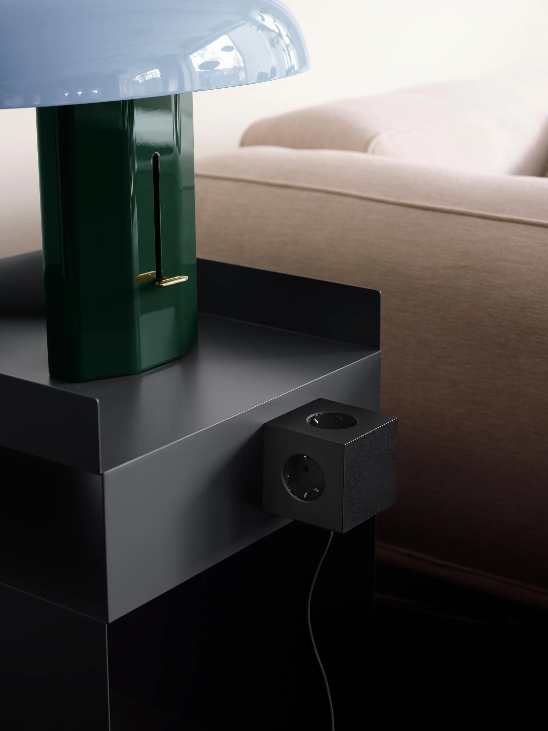 Presa multipla Square 1 USB-C 30W 3 m, Stockholm Black Avolt