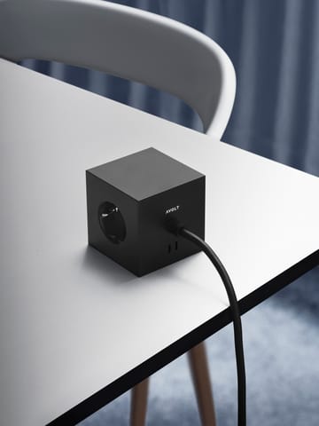 Presa multipla Square 1 USB-C 30W 3 m - Stockholm Black - Avolt
