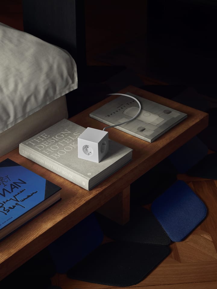 Presa multipla Square 1 USB-C 30W 3 m, White Martinelli Luce edition Avolt