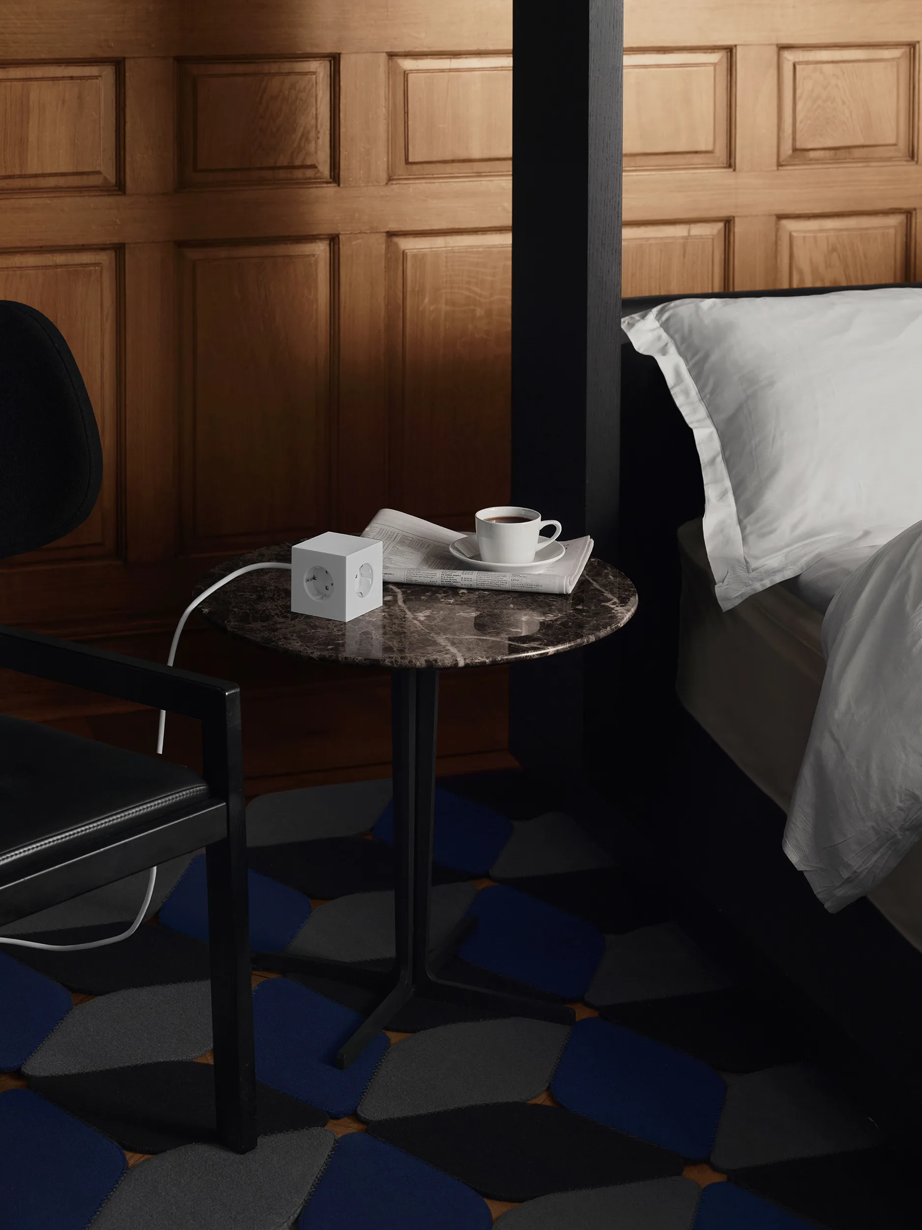 Presa multipla Square 1 USB-C 30W 3 m, White Martinelli Luce edition Avolt