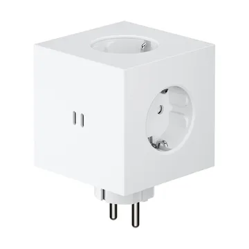 Presa multipla Square 2 - Martinelli Luce Opal White - Avolt