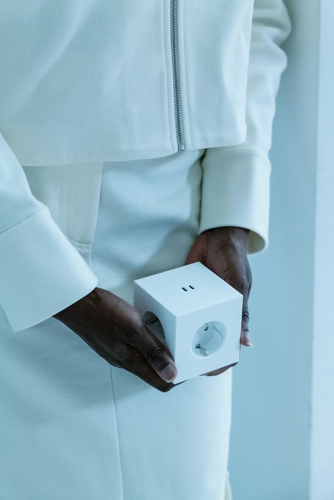 Presa multipla Square 2, Martinelli Luce Opal White Avolt