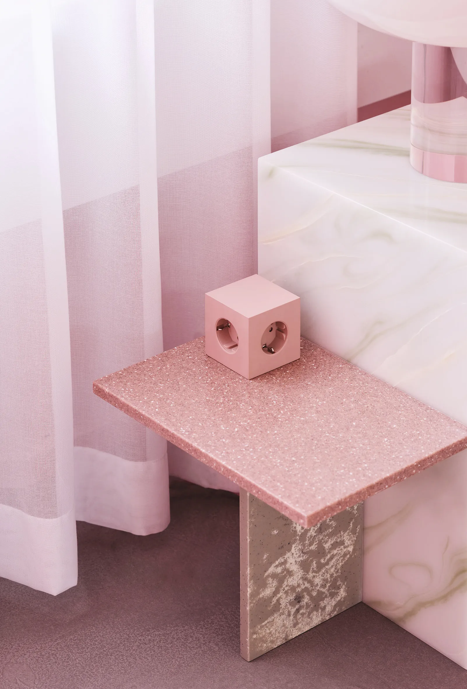 Square 1 presa a muro USB-C 30W 1,8 m, New Pink Avolt