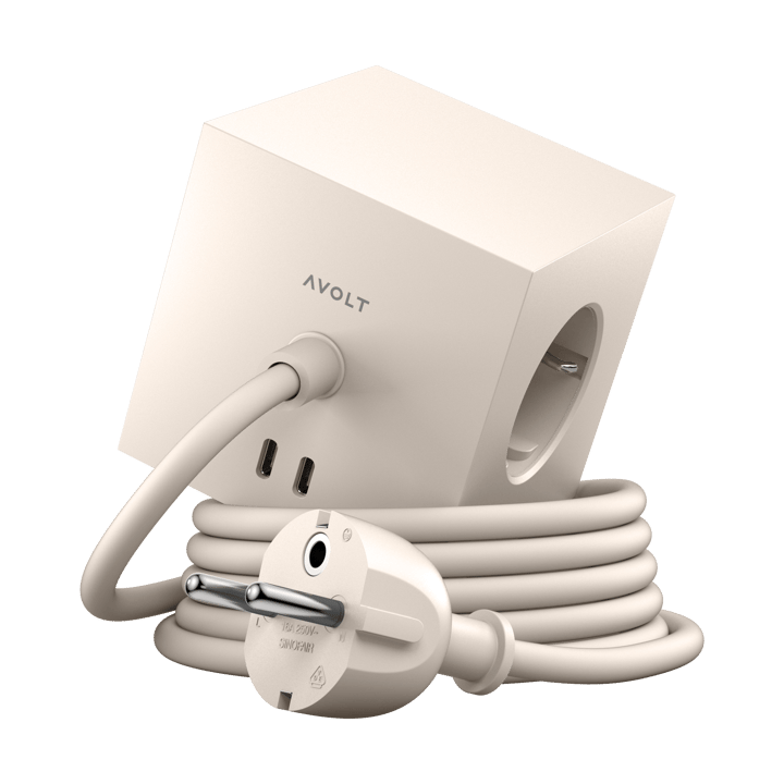 Square 1 presa a muro USB-C 30W 1,8 m - Nomad sand - Avolt