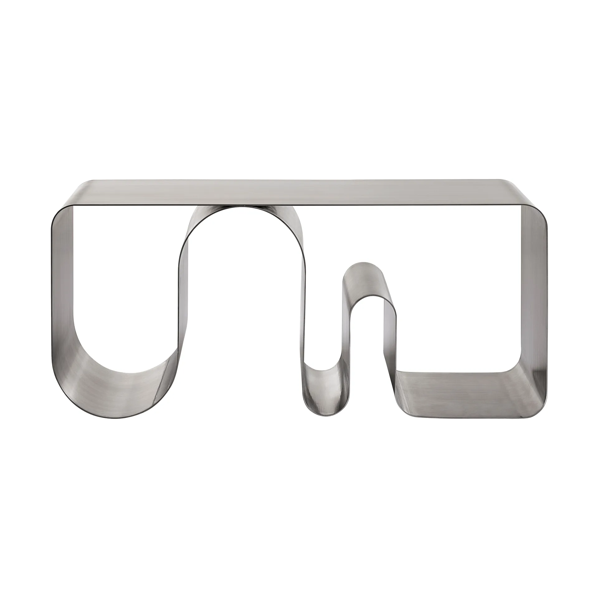 Curva Solid panca con seduta, Color argento, 100 cm AYTM